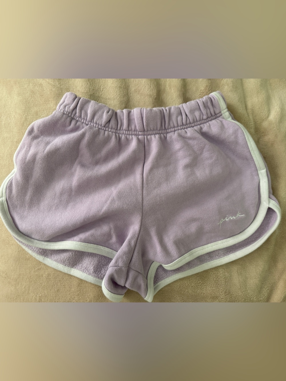 🌻5/$16🌻VS PINK Lavender Contrast-Trim Women's Athletic Shorts